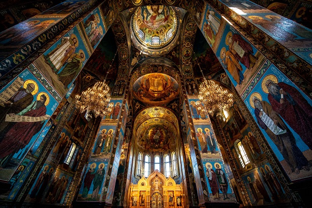 Cupola unei biserici ortodoxe 