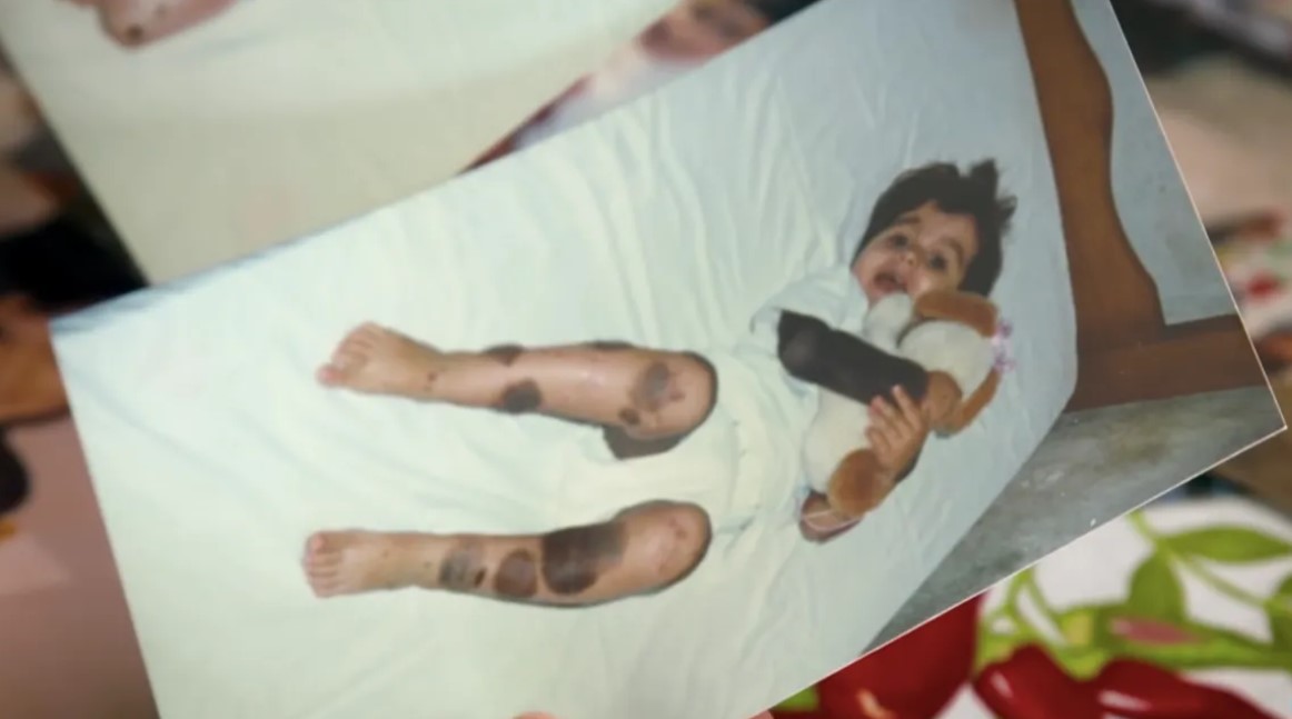 Beatriz în primii ei ani de viață.