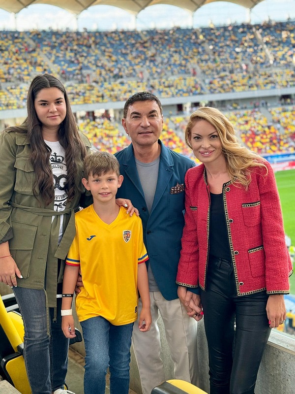 cristi borcea familia pe stadion