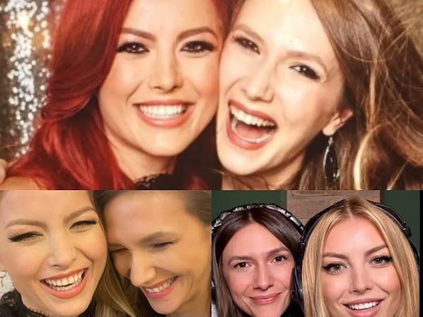colaj de fotografii adela popescu si elena gheorghe prietene
