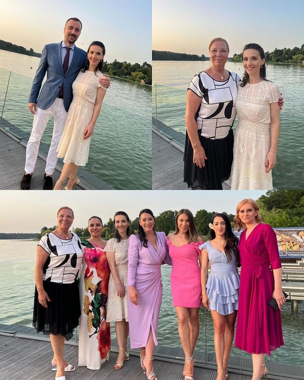 colaj de fotografii andreea raducanu si mai multe nume ale gimnasticii la botez pe lacul snagov