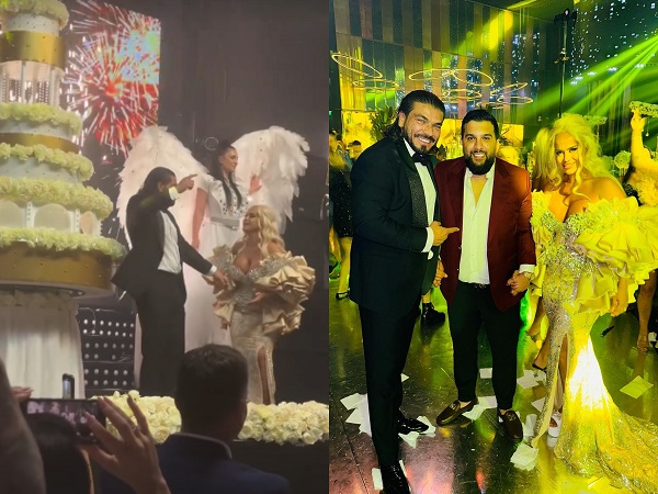 colaj foto de la nunta artistei anda adam cu invitatii