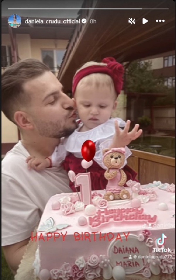 iubitul danielei crudu cu fetita in brate