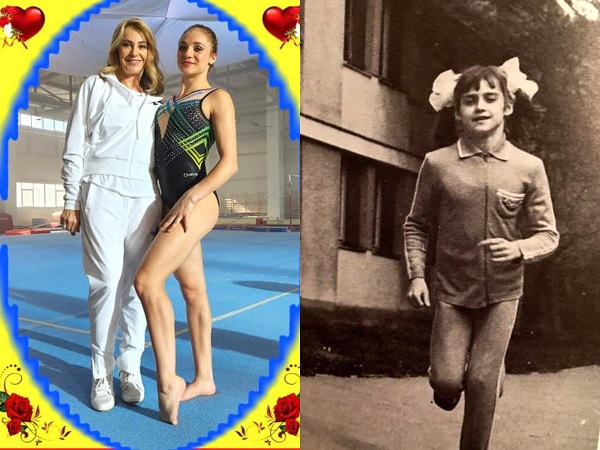 colaj foto nadia comaneci in copilarie si la maturitate alaturi de sabrina voinea