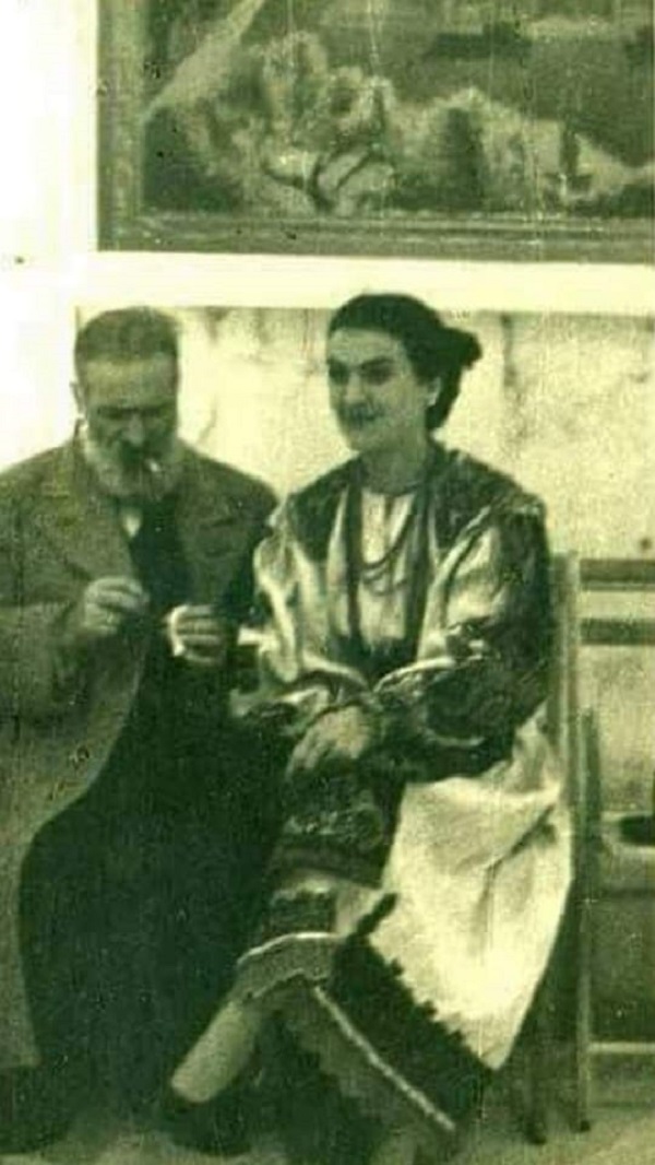 poza veche care ii are in prim plan pe maria tanase si pe constantin brancusi