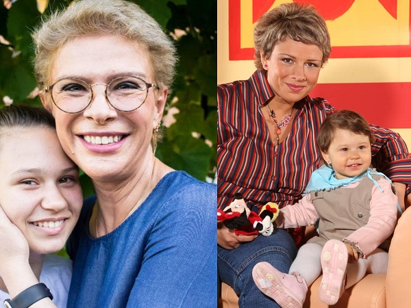 colaj foto cu teo trandafir si maia cand era mica si acum adolescenta