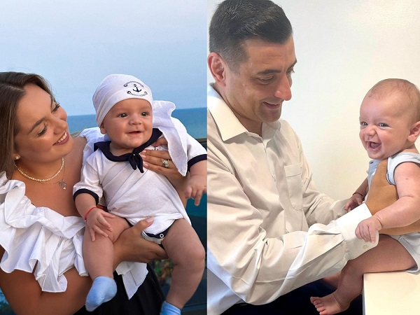 ilinca simion si george simion isi tin copilul in brate