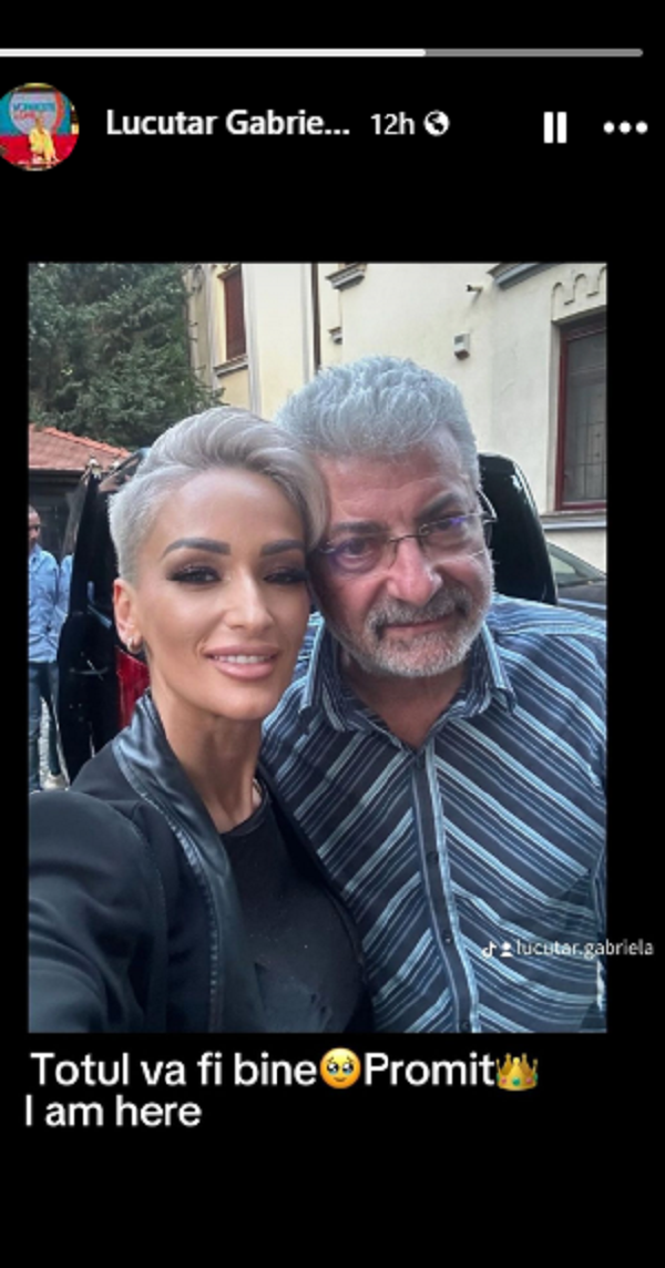 foto cu story de pe facebook in care apare gabriela lucutar cu silviu prigoana