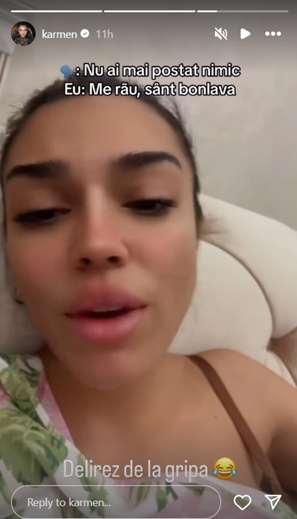 karmen minune intr un reel de pe patul de spital