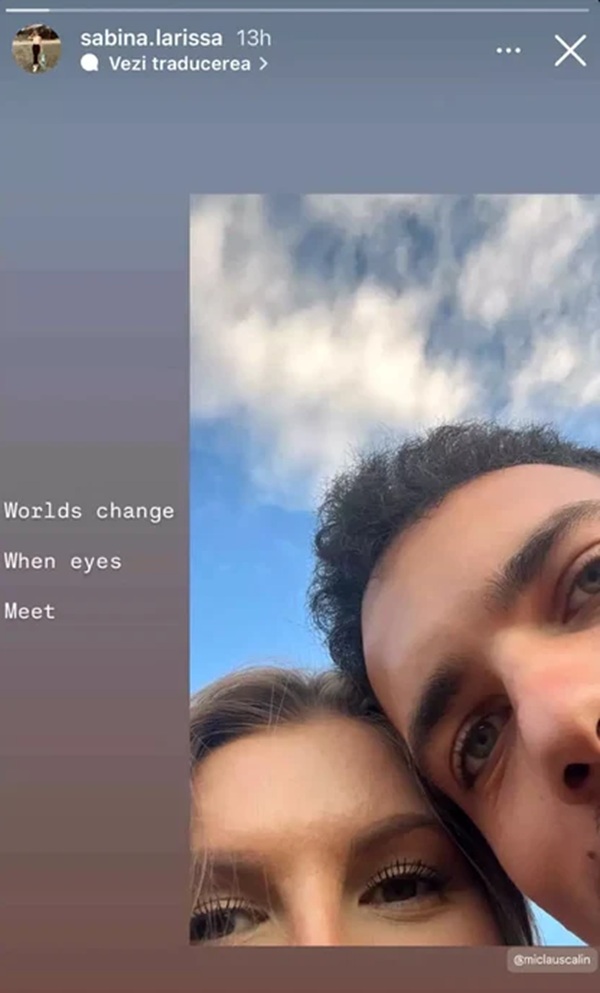 captura instagram story la un mesaj postat de sabrina pernes
