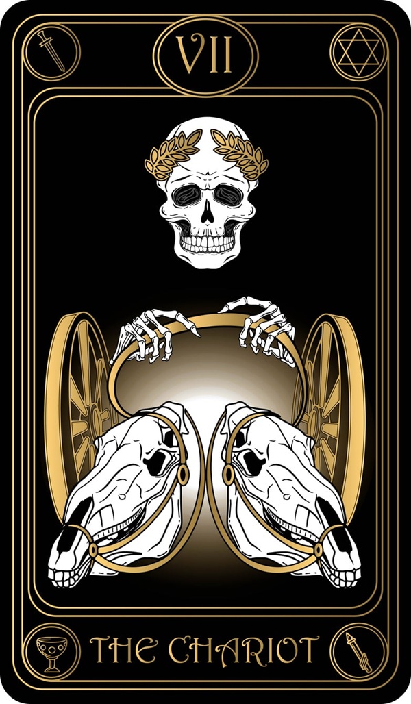 reprezentare grafica a cartii faetonul din tarot