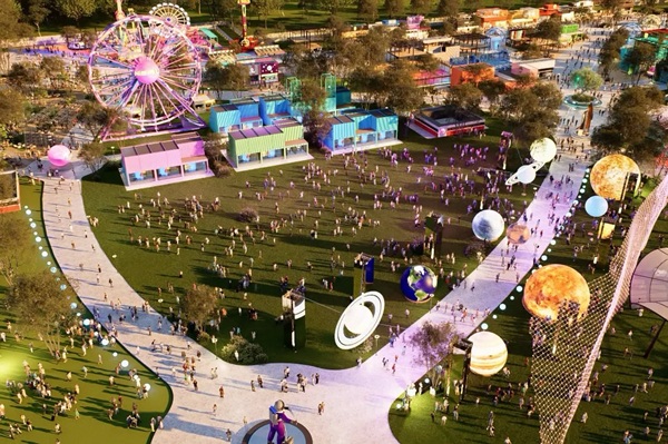 fotografie facuta cu drona la proiectul nibiru de pe litoral