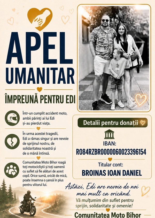 anunt umanitar realizat cu inteligenta artificiala cu poza unei familii cu un copil