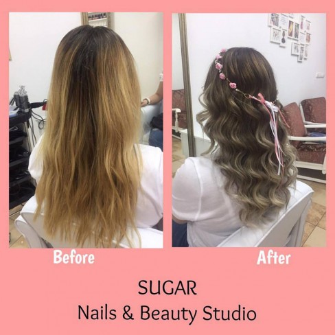par balayage inainte si dupa