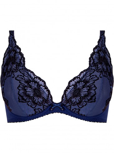 sutien negru cu albastru