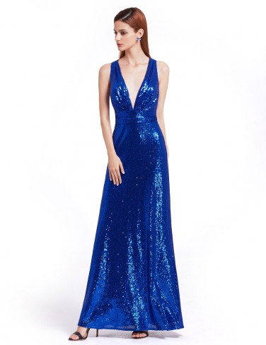 rochie de revelion albastra