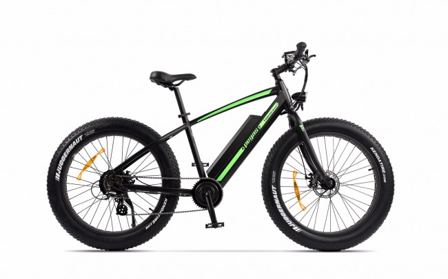 bicicleta electrica neagra