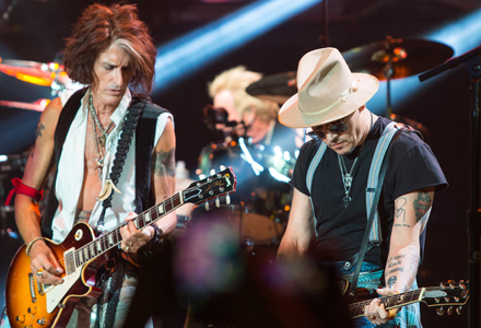 Johnny Depp si Aerosmith