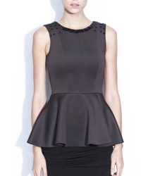 bluza peplum neagra