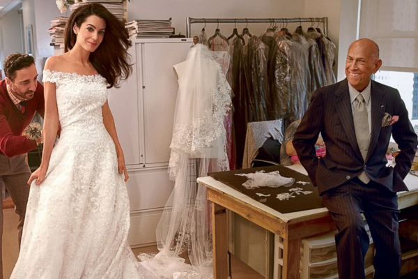 Amal Alamuddin si Oscar de la Renta