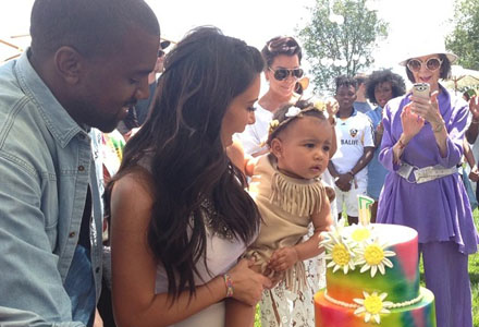 Kim Kardashian, Kanye West, North