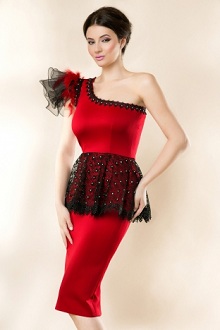 Rochie rosie pentru Craciun