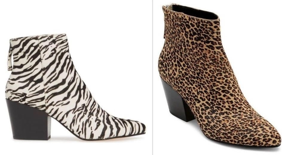 botine zebra si leopard