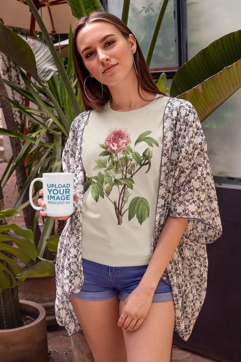 tricou floral