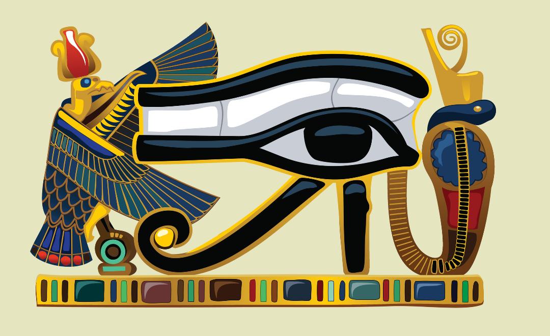 ochiul lui horus-imagine cu simboluri egiptene