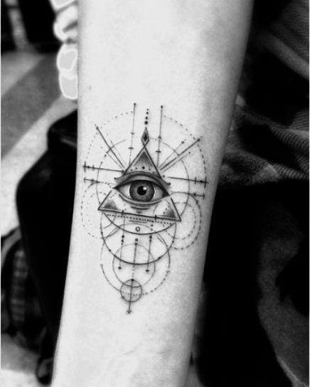 ochiul lui horus-tatuaj ochi cu triunghi