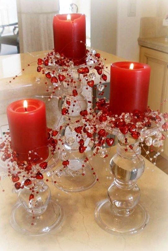 decor-ziua-indragostitilor-2020-lumânări roșii