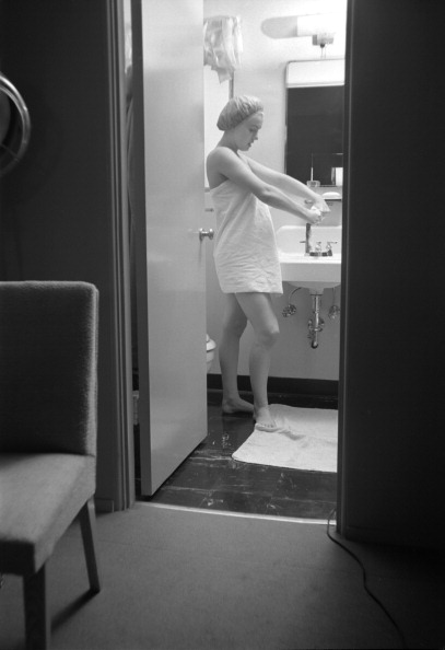 Marilyn Monroe in cabina ei de la studio