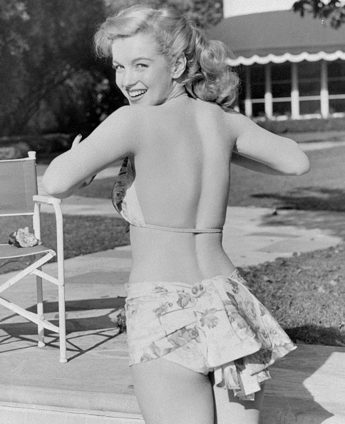 Marilyn Monroe in costum de baie