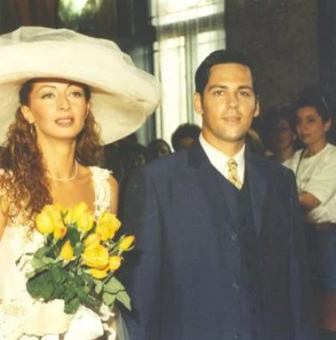 Mihaela Rădulescu și Ștefan Bănică la nunta lor