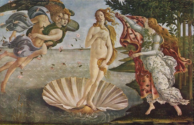 Pictură originală Nașterea lui Venus de Botticelli