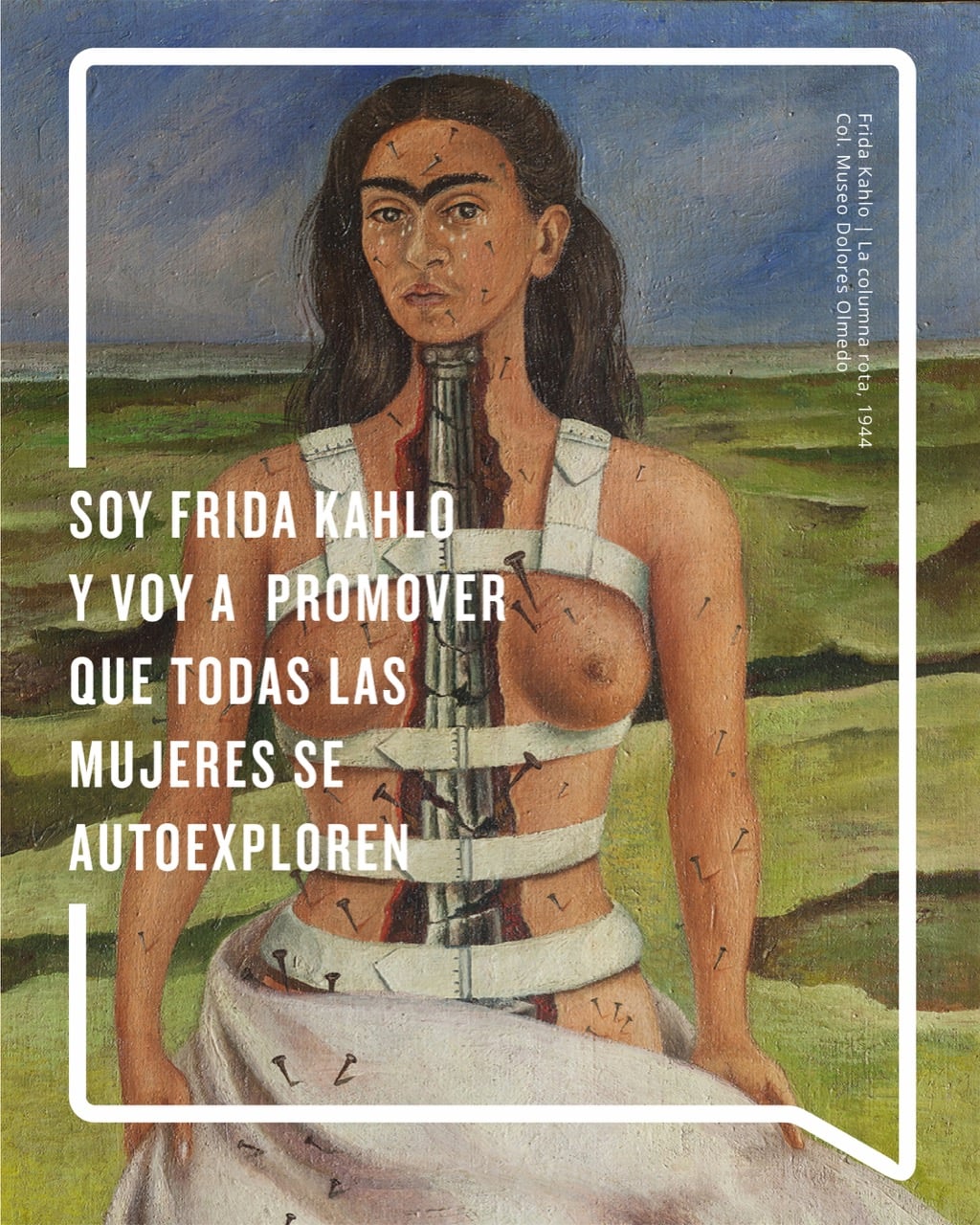 Pictura originala Coloana franta de Frida Khalo