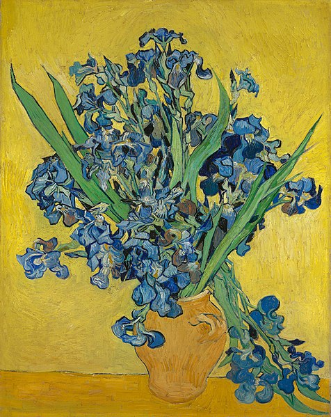 Natura moarta cu irisi-pictura de Van Gogh