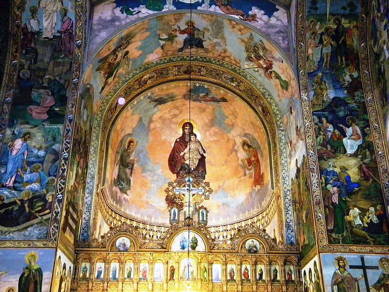 Pictură în biserica Sf. Elefterie