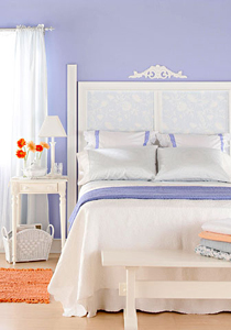 Design interior pentru dormitor cu albastru