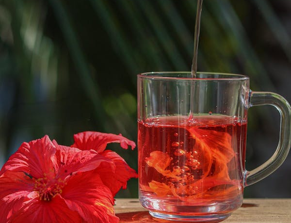 Cană de ceai de hibiscus