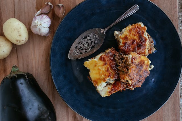 Paste lasagna in farfurie