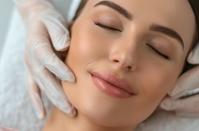 Femeie frumoasa dupa tratament cosmetic