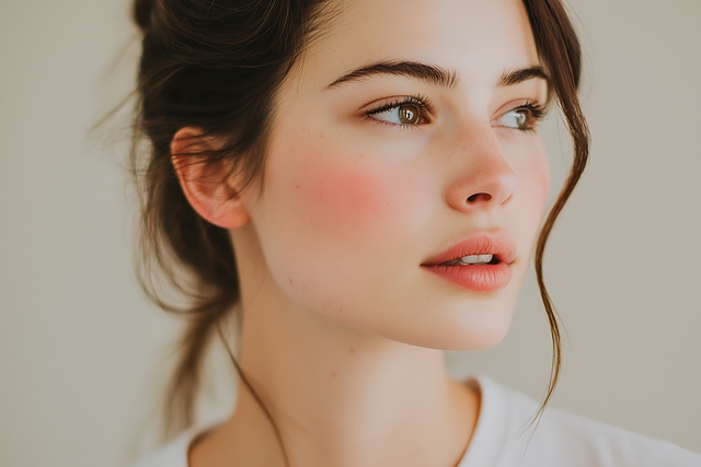 Femeie cu machiaj natural
