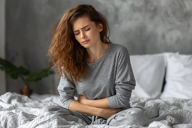 Femeie cu durere de burta
