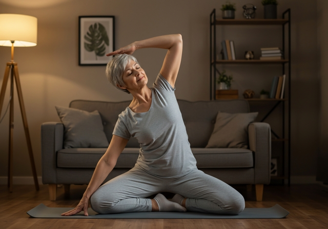 Femeie care face yoga