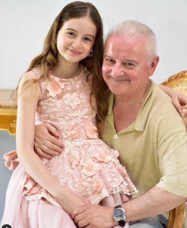 Irinel Columbeanu și fiica sa Irina