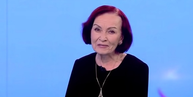 Sanda Țăranu la 82 de ani, în platoul emisiunii Acces Direct