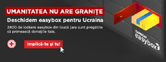 Banner Sameday - Umanitatea nu are granițe