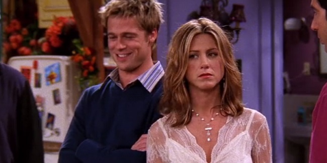 Jennifer Aniston și Brad Pitt în serialul „Friends”.