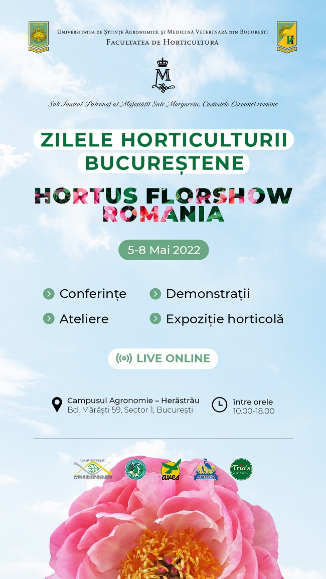 Programul celei de a XIX-a editii a Zilelor Horticulturii Bucureștene, eveniment organizat anual de Facultatea de Horticultură.